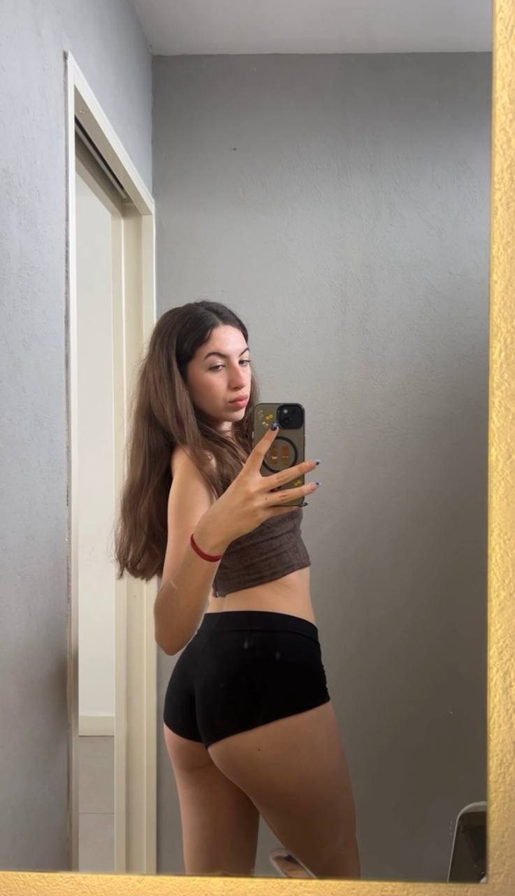 Amber in her underwear in Tirana